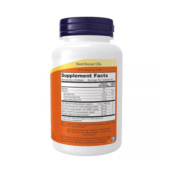 Now Foods Omega 3-6-9 1000 mg / 100 gel capsules