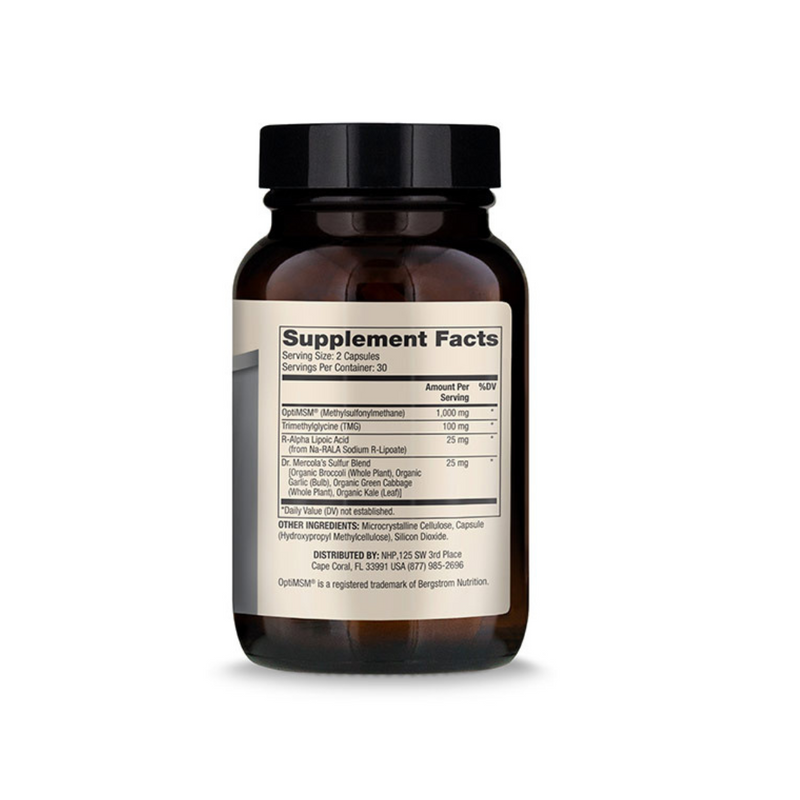 Dr. Mercola MSM Sulfur Complex, 60 capsules
