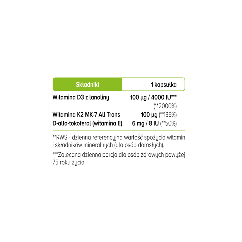 Biowen  Vitamin D3+K2 – 90 capsules
