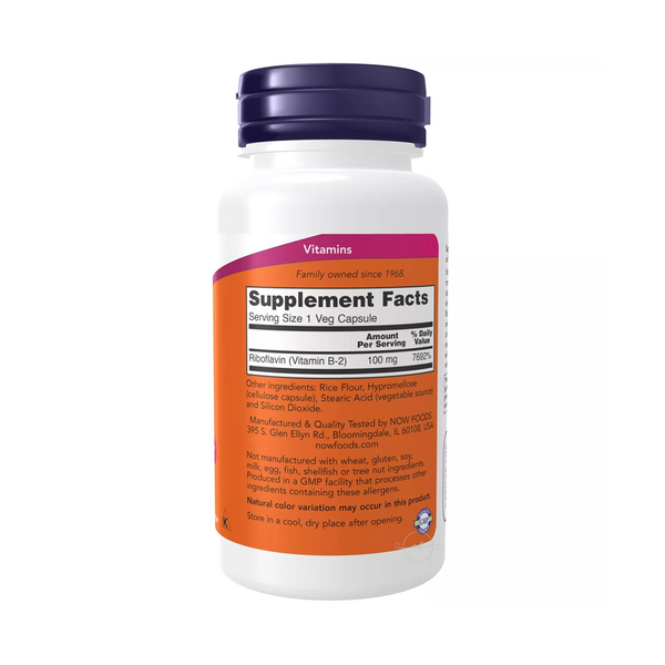 Now Foods Vitamin B-2 - Riboflavin 100 mg / 100 capsules