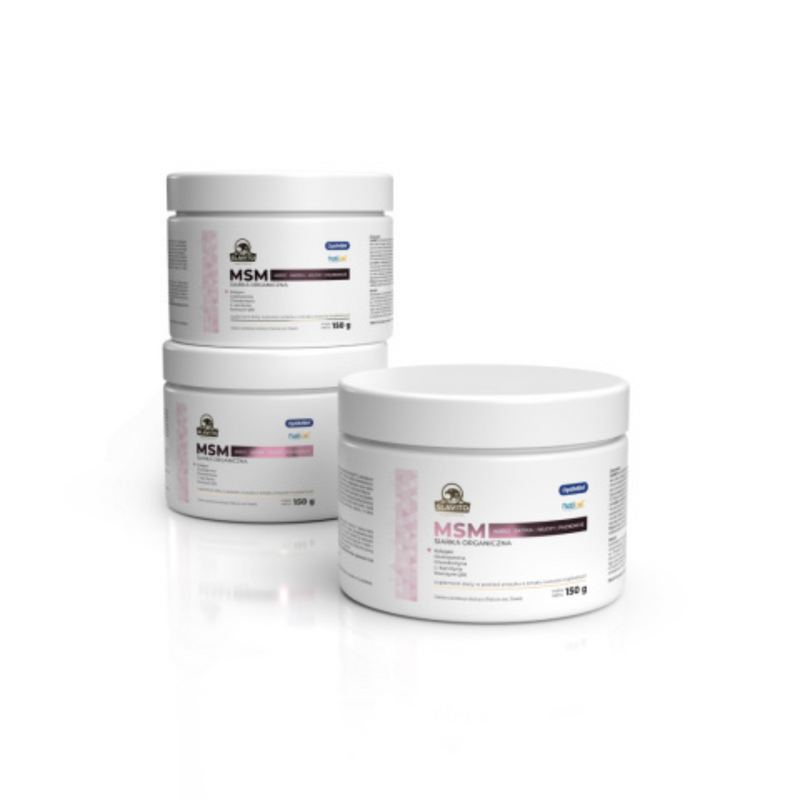 SLAVITO MSM organic sulfur - Bones, skin, hair, nails  powder (150 g) - recommended by Dr H. Czerniak