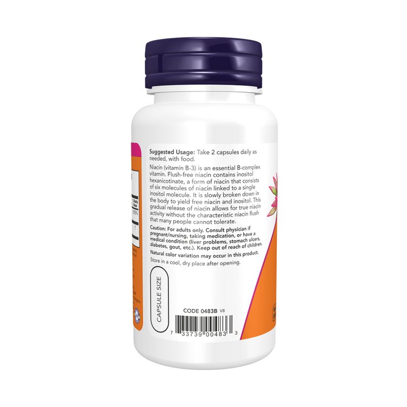 Now Foods Vitamin B3 FLUSH-FREE 250 mg / 90 capsules