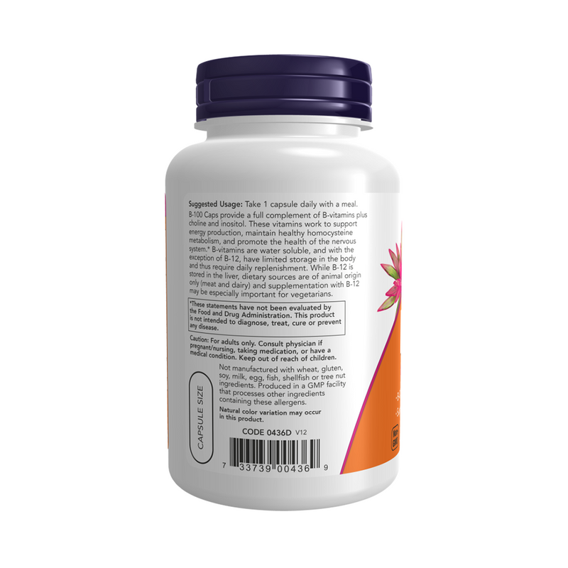 Now Foods Vitamin B-100, 100 capsules