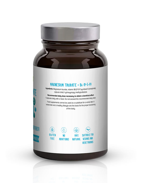 Biowen Magnesium Taurate with Vitamin B6 (P-5-P) - 100 capsules