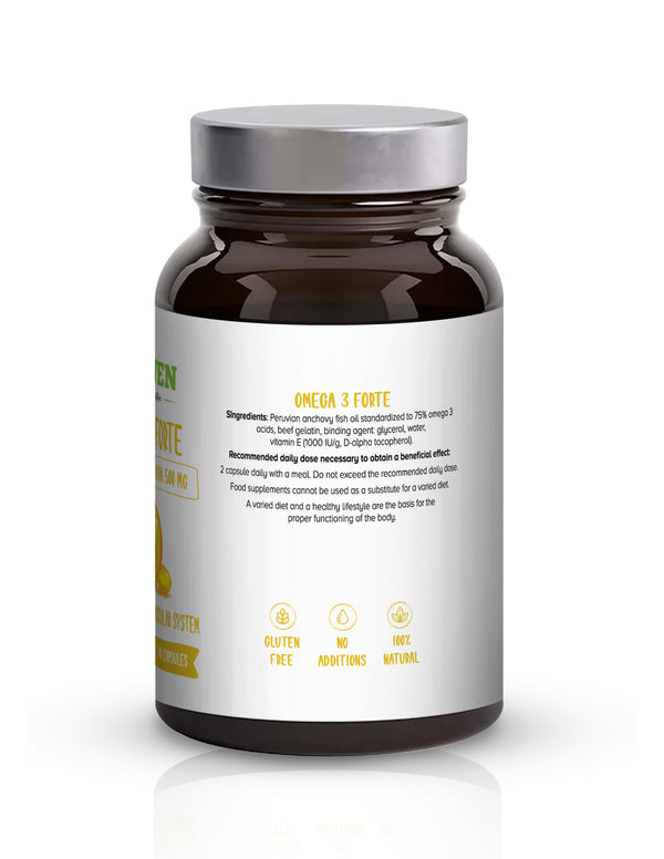 Biowen Omega 3 Forte 1000 mg EPA, 500 mg DHA - 90 capsules