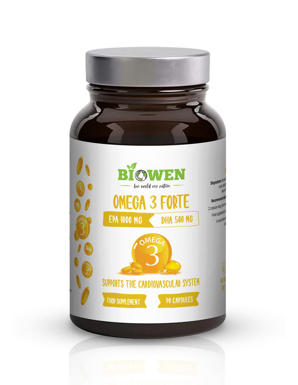 Biowen Omega 3 Forte 1000 mg EPA, 500 mg DHA - 90 capsules