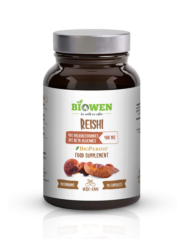 Biowen Reishi 400 mg – 40% polysaccharides, 30% beta-glucans – capsules