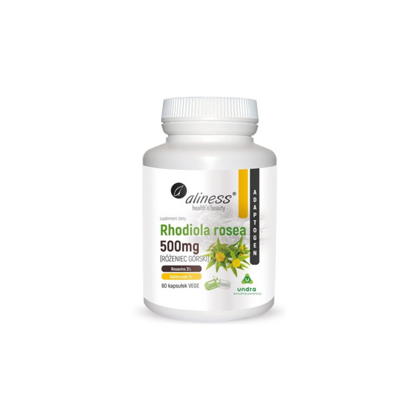 Aliness Rhodiola rosea (Rhodiola rosea) 500mg, 60 capsules