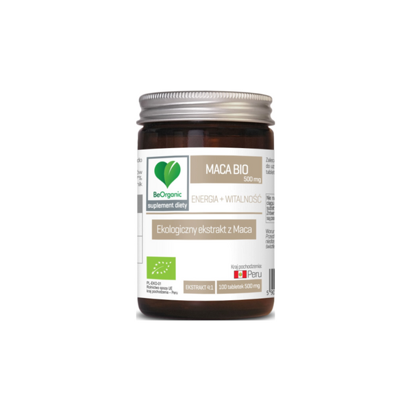 Aliness Maca extract BIO 500 mg, 100 capsules