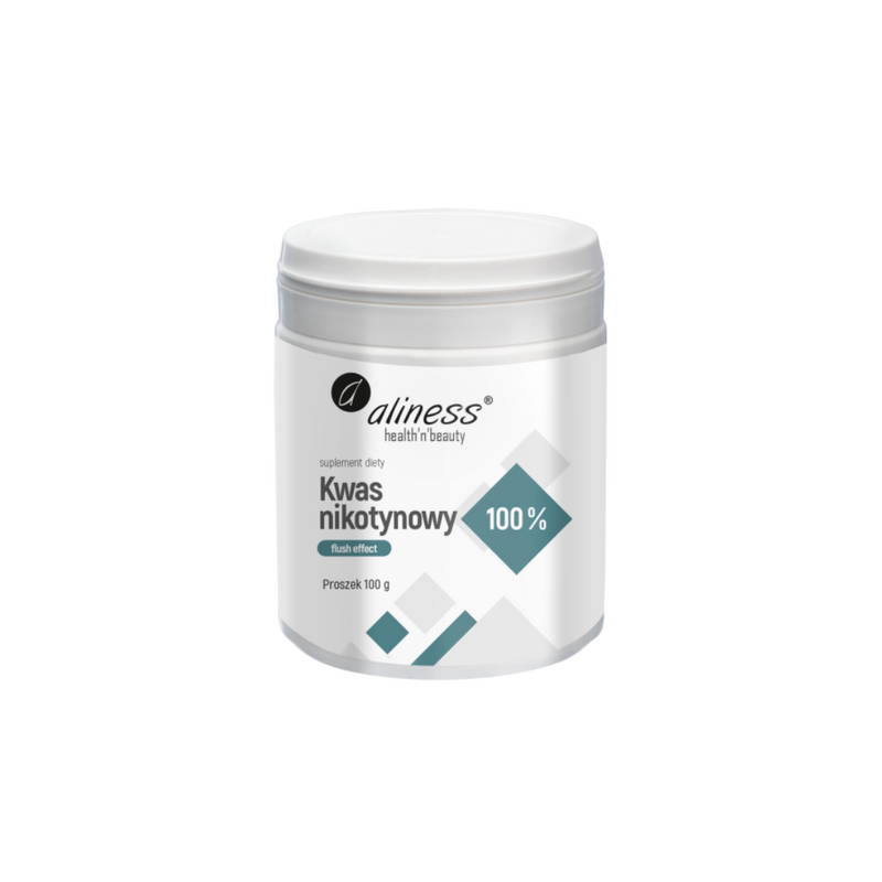 P* Aliness Nicotinic acid powder, 100% pure, flush effect, 100 g EXPIRY DATE 01.2027