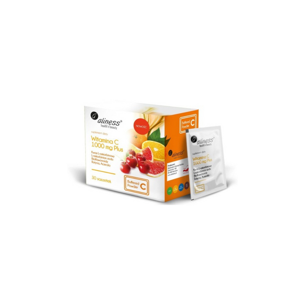 Aliness Vitamin C 1000 mg PLUS bioflavonoids, rutin, acerole, 30 sachets