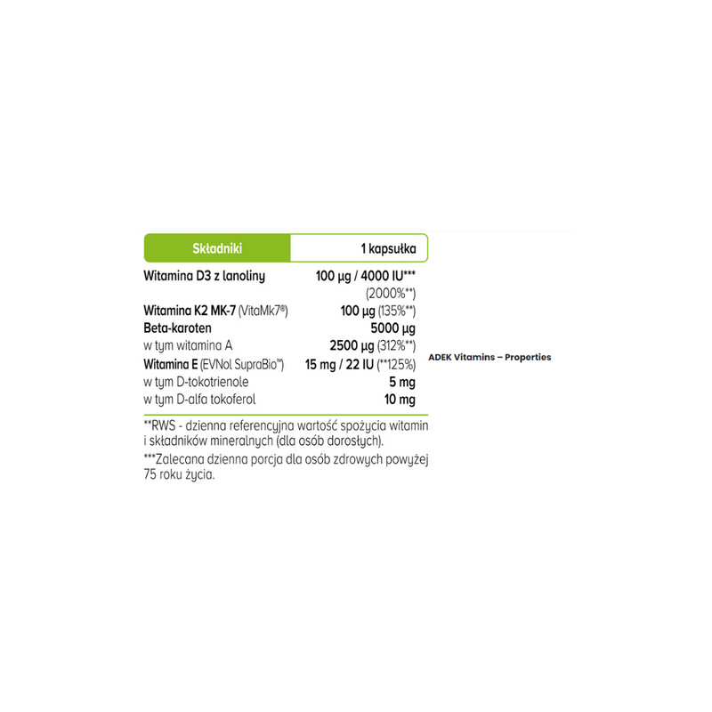 Biowen ADEK Complex+,  90 capsules