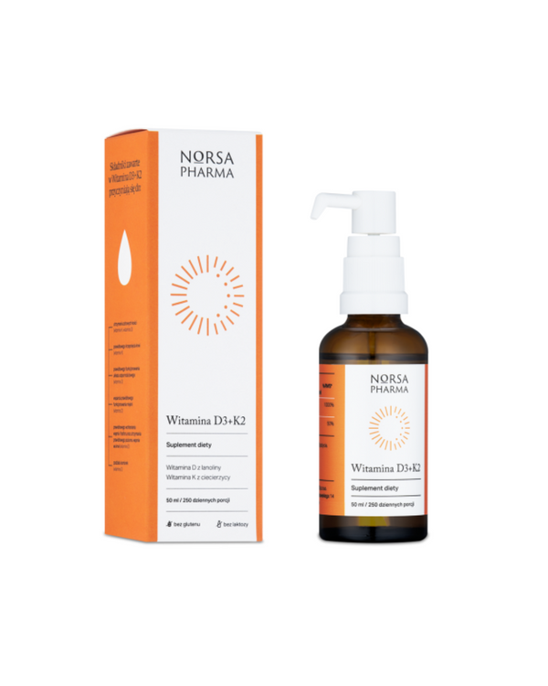 Norsa Pharma Vitamin D3+K2 Norsa Pharma 50 ml / 250 daily servings