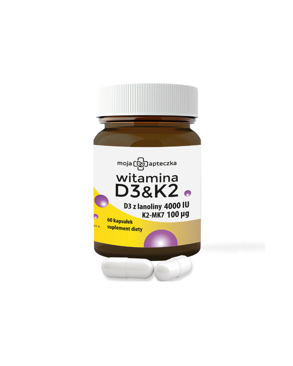 Moja Apteczka Vitamin D3 4000 IU + K2MK7 100μg – 60 capsules