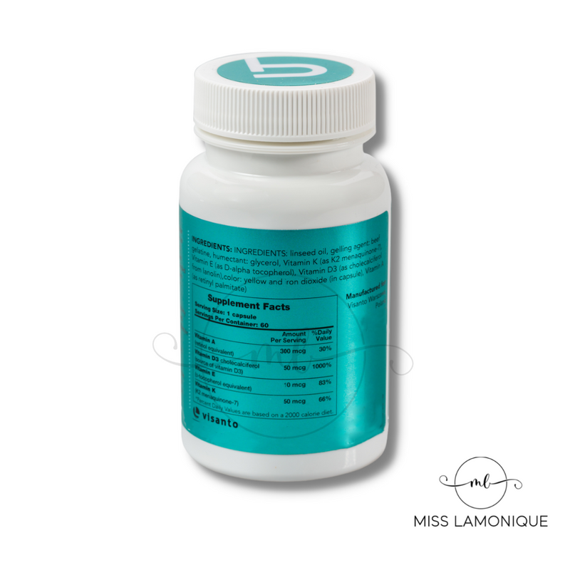 VISANTO ADEK COMPLEX - J. ZIEBA - 60 capsules Vitamin A + D3 + E + K2 MK7